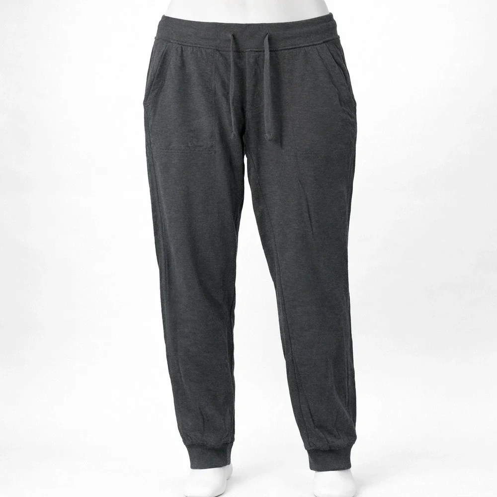 Vintage J Crew Mens Knit‎ Goods Tapered Joggers Size M Gray Pockets Gym Workout